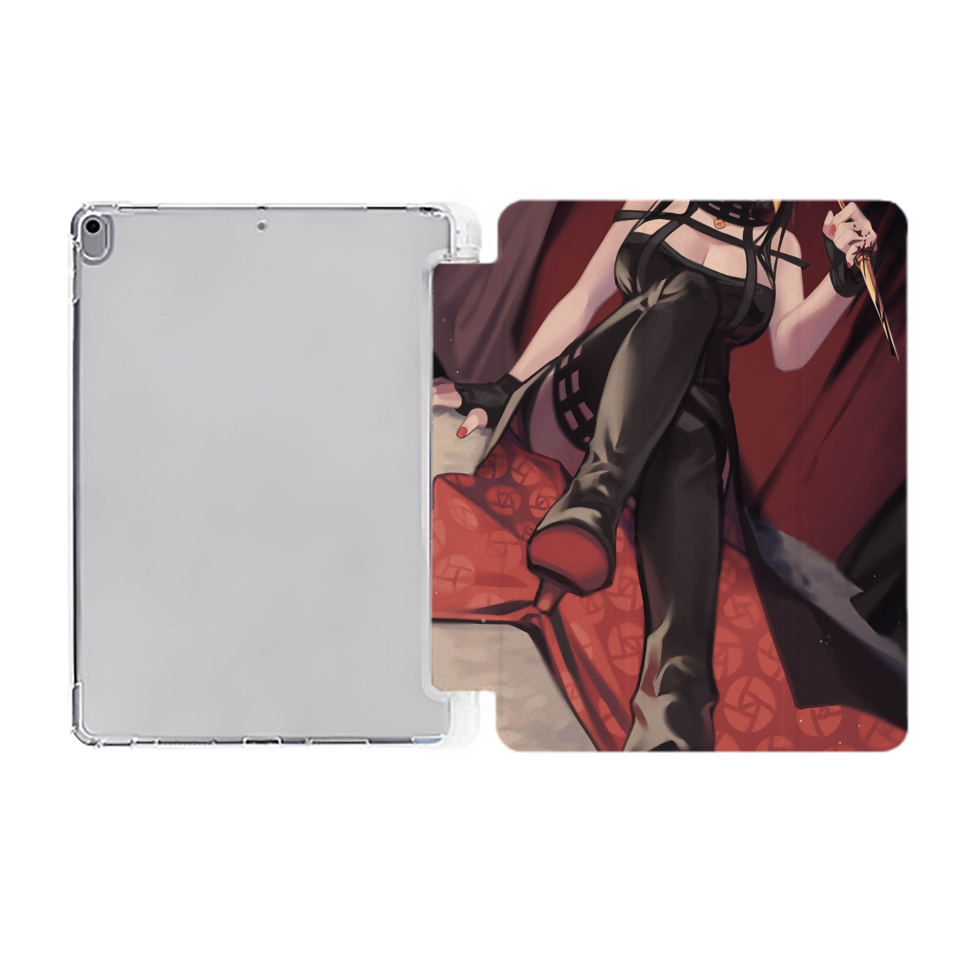 （画像用） SPY×FAMILY间谍家家酒 IPad ケース ペン収納付き 三つ折りスタンド PUレザー×シリコン 対応機種9.5/10.5/10.9インチ